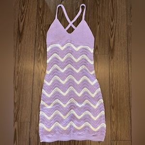 H&M Purple Crochet Dress S